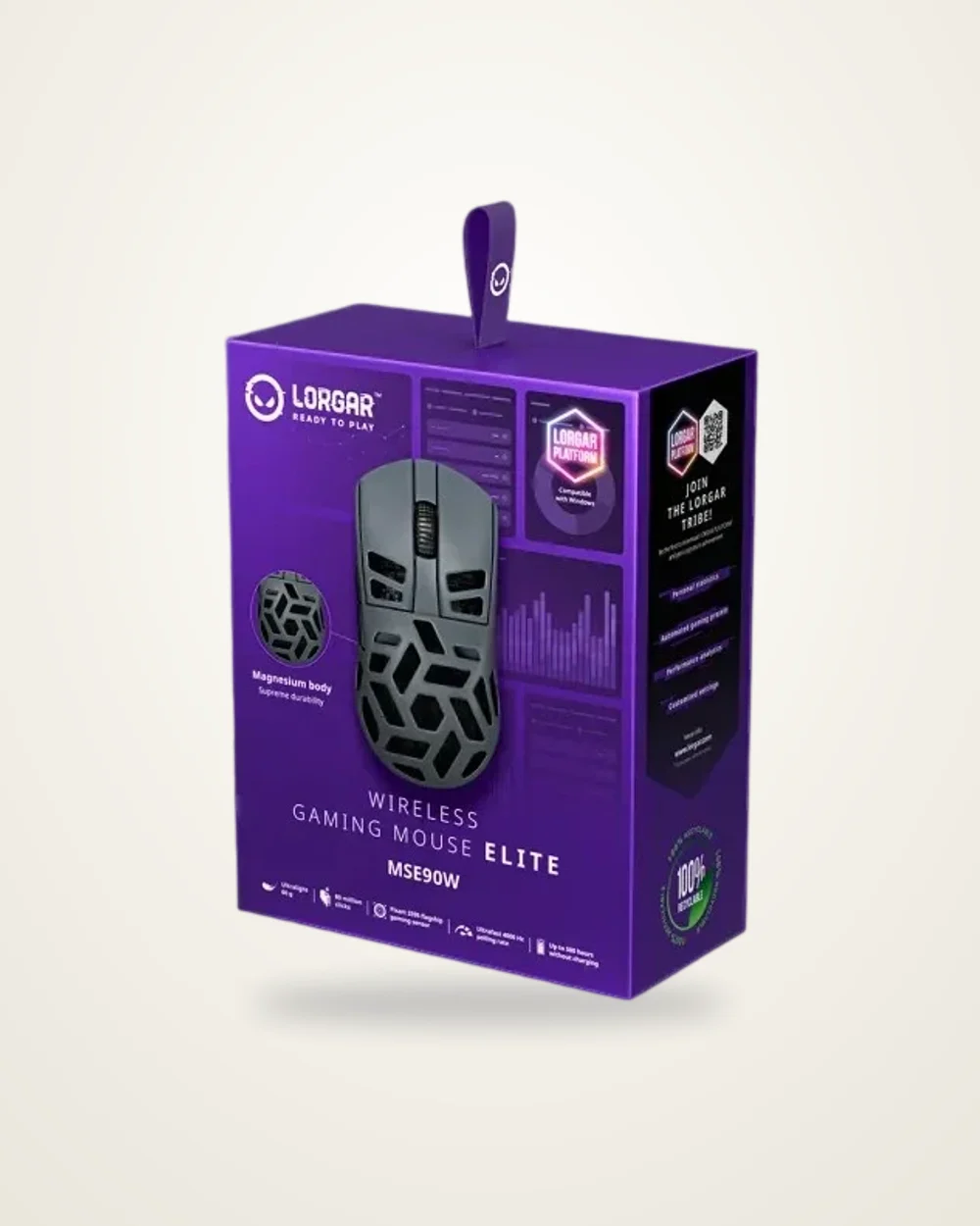 Lorgar Wireless Gaming Mouse Elite MSE90W