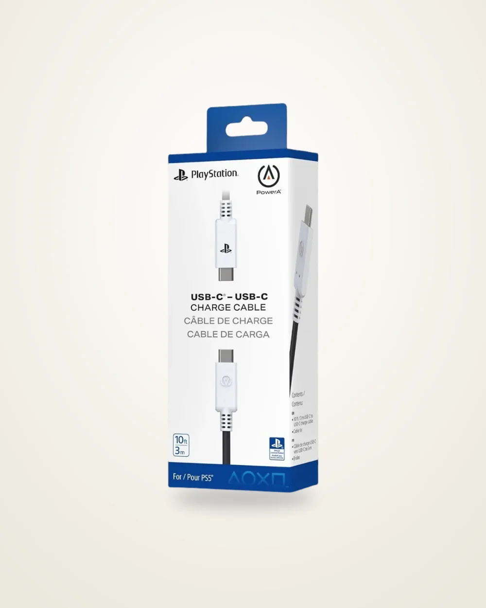 PowerA C to C Charging Cable for PlayStation 5
