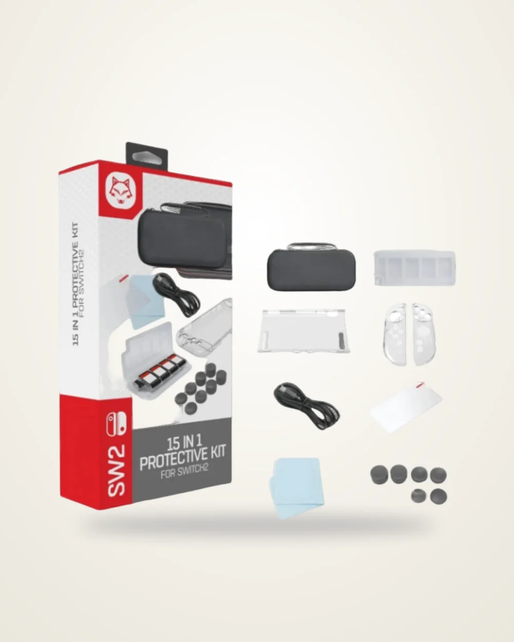SW2 15 in 1 Protective Case for Nintendo Switch 2