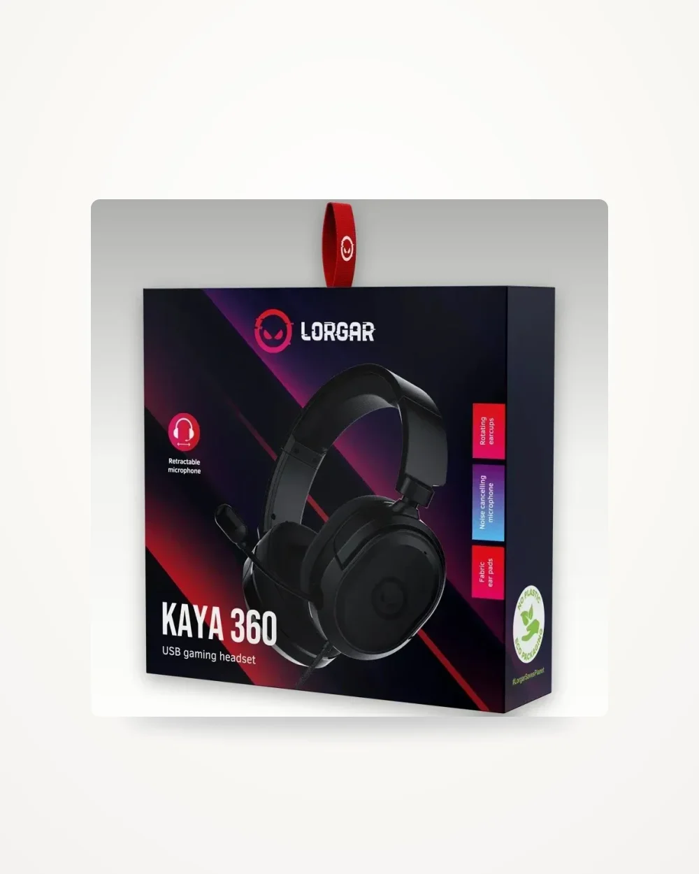 Lorgar Kaya 360 USB Gaming Headset Black