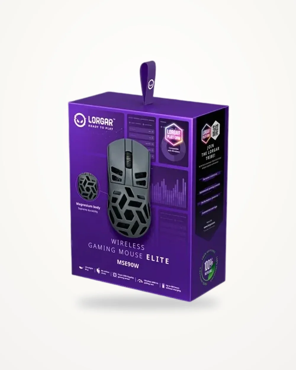 Lorgar Wireless Gaming Mouse Elite MSE90W
