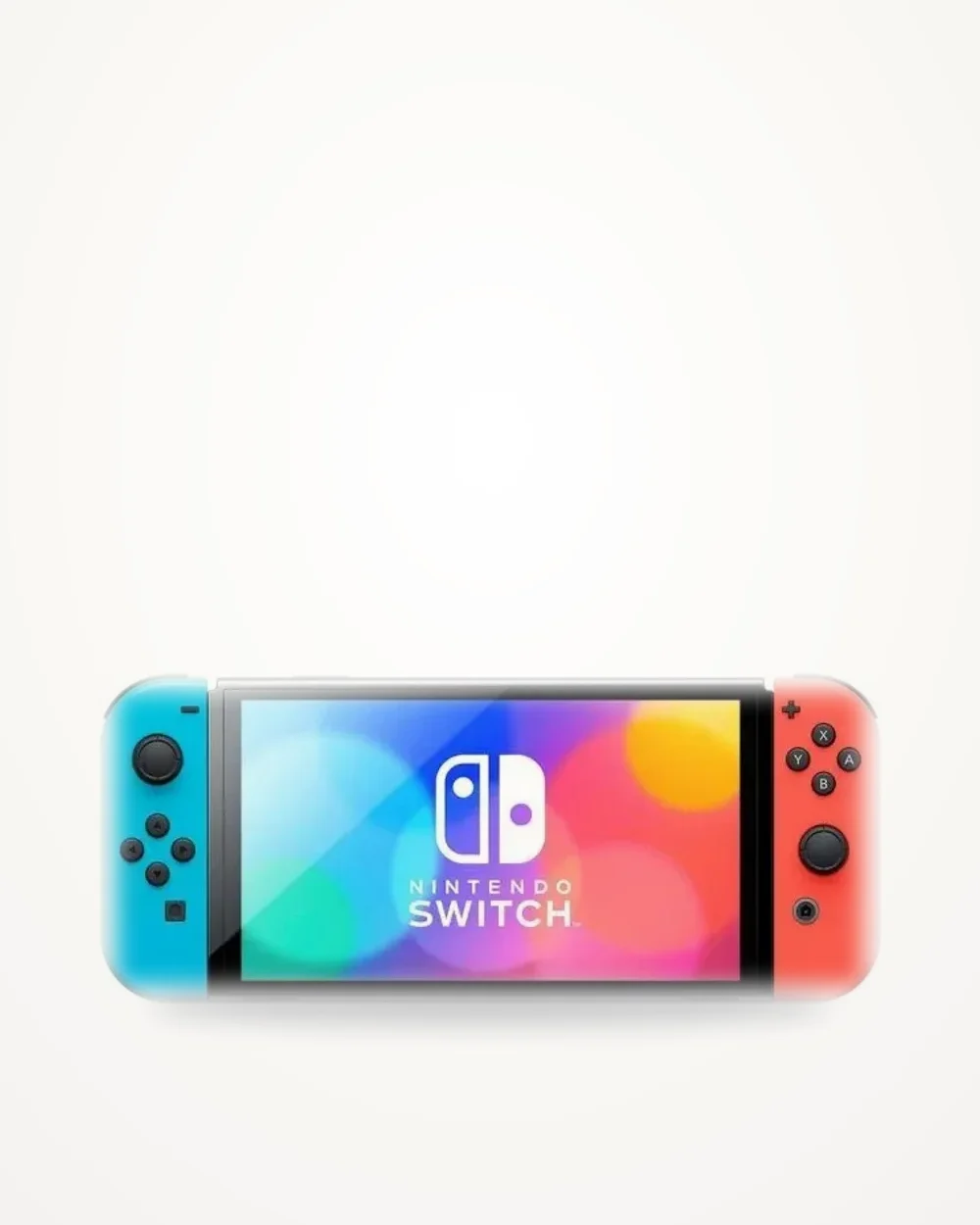 Nintendo Switch OLED Console Neon Blue and Neon Red, image 2