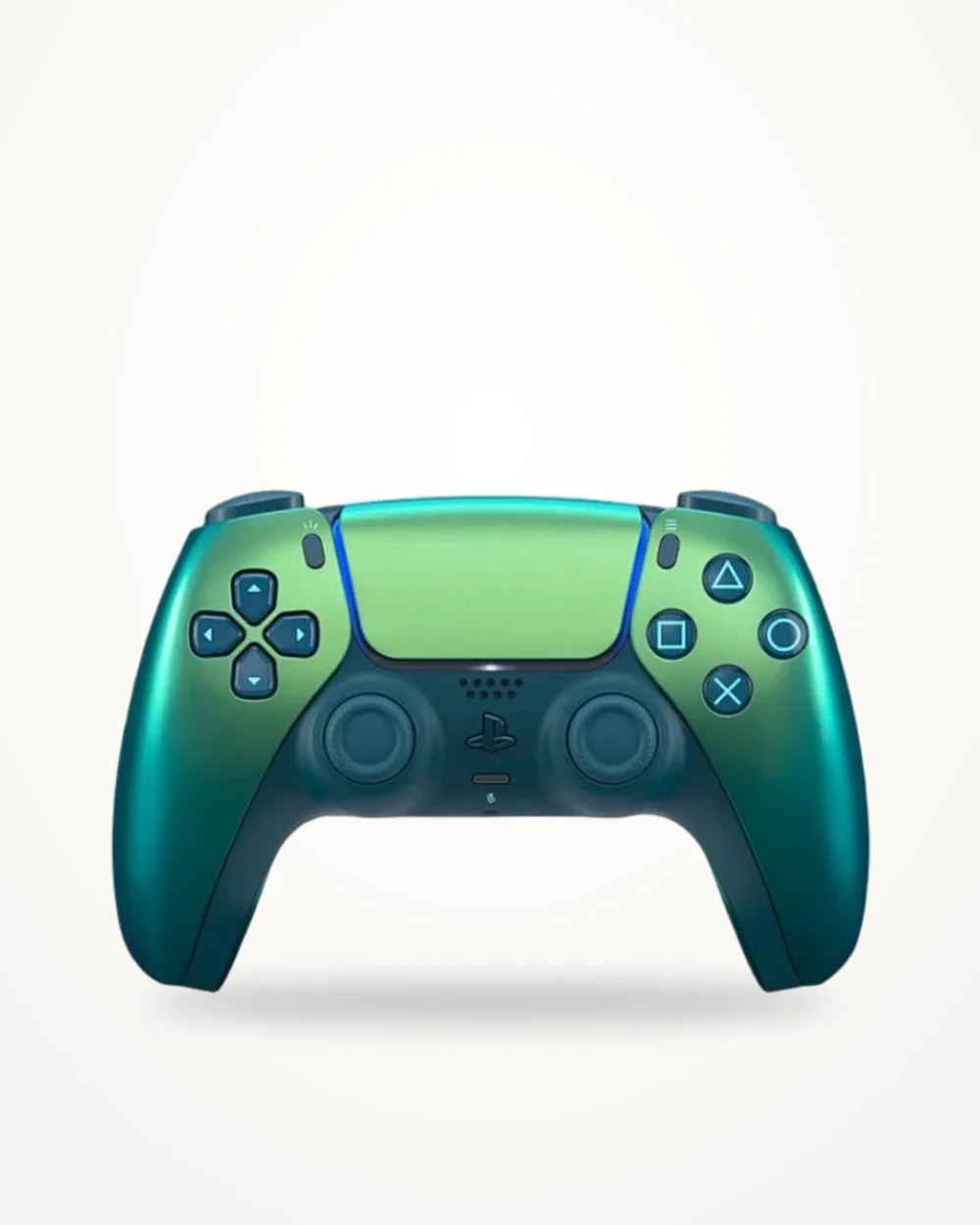 PlayStation 5 DualSense Metallic Green and Blue Controller