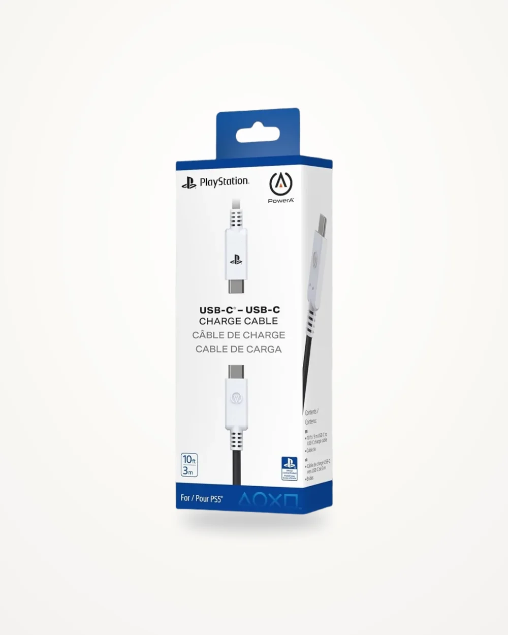 PowerA C to C Charging Cable for PlayStation 5