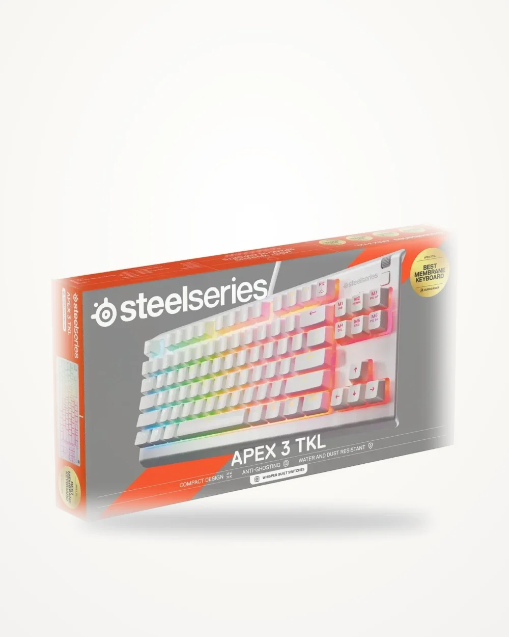 SteelSeries Apex 3 TKL White Keyboard
